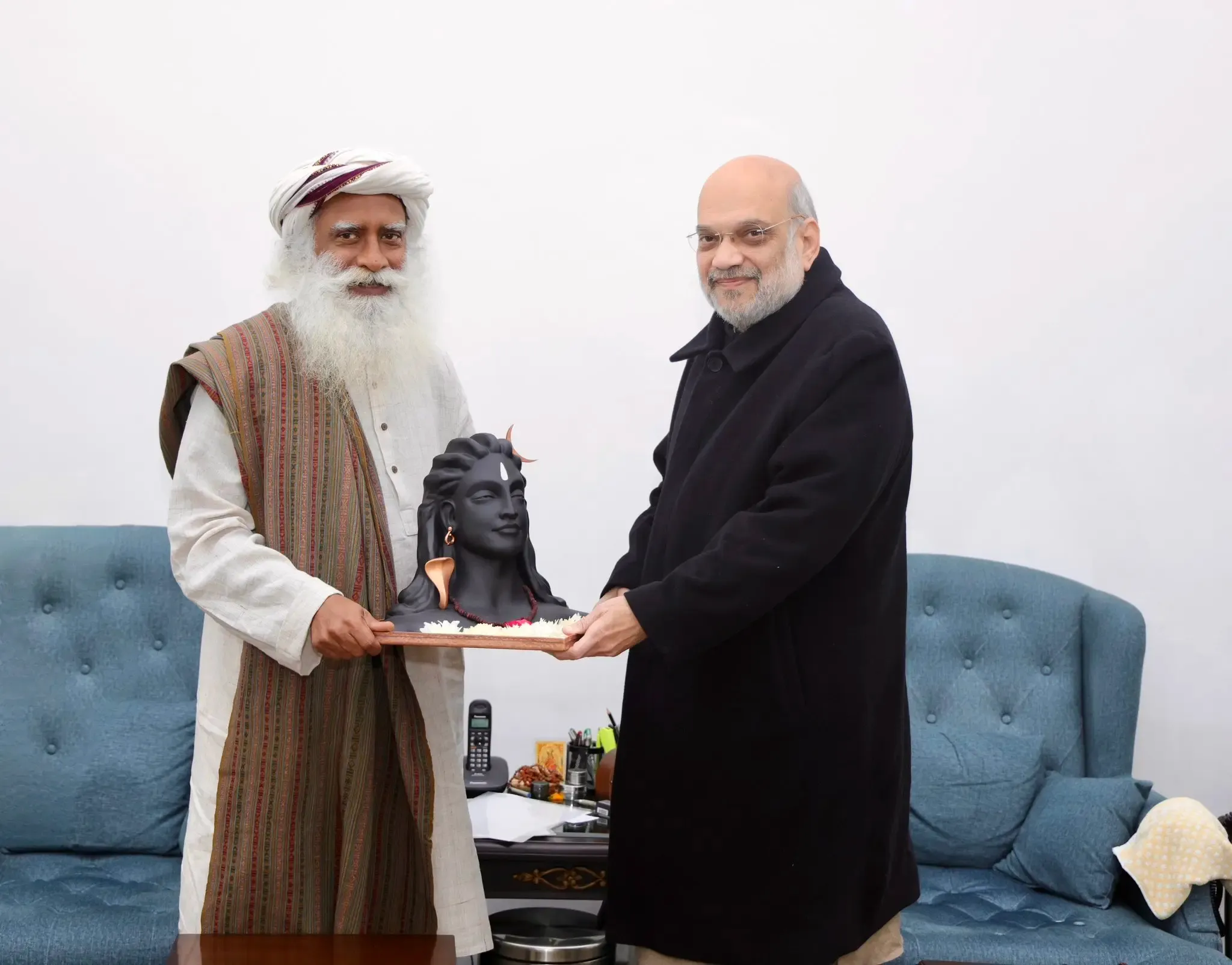 Home Minister Amit Shah Engages with Sadhguru