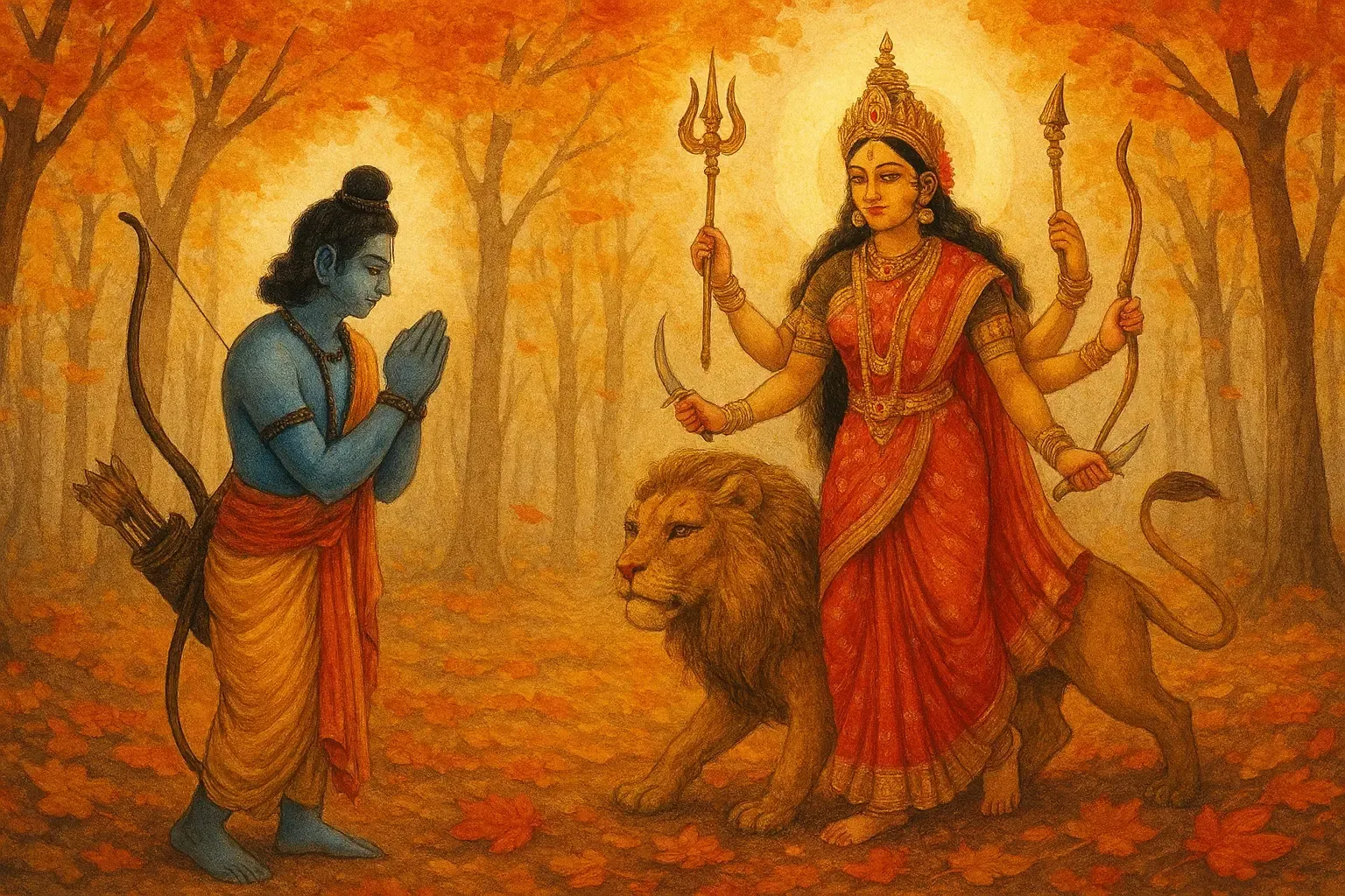 Did Lord Ram Call Upon Goddess Durga During Autumn?