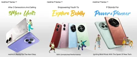 realme P Series redefines battery performance in mid-range smartphones
