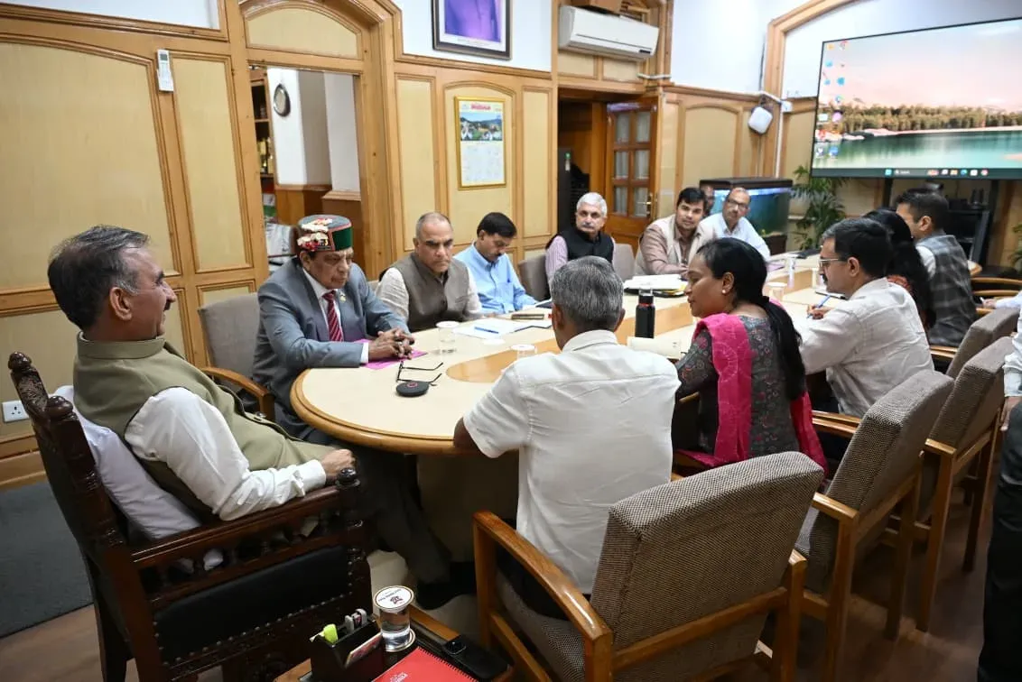 HP CM Office Chairs High-Level Health Dept Meet in Shimla