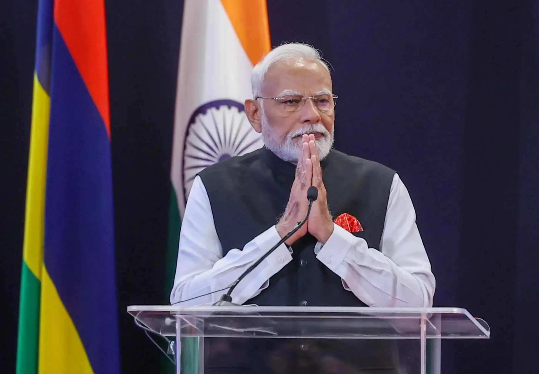 Grateful to be honored with the highest national accolade of Mauritius; I dedicate it to 1.4 billion Indians: PM Modi
