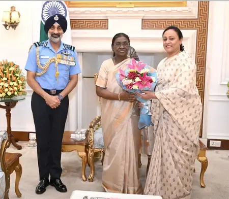 IAF Chief AP Singh calls on President Murmu a day before retirement