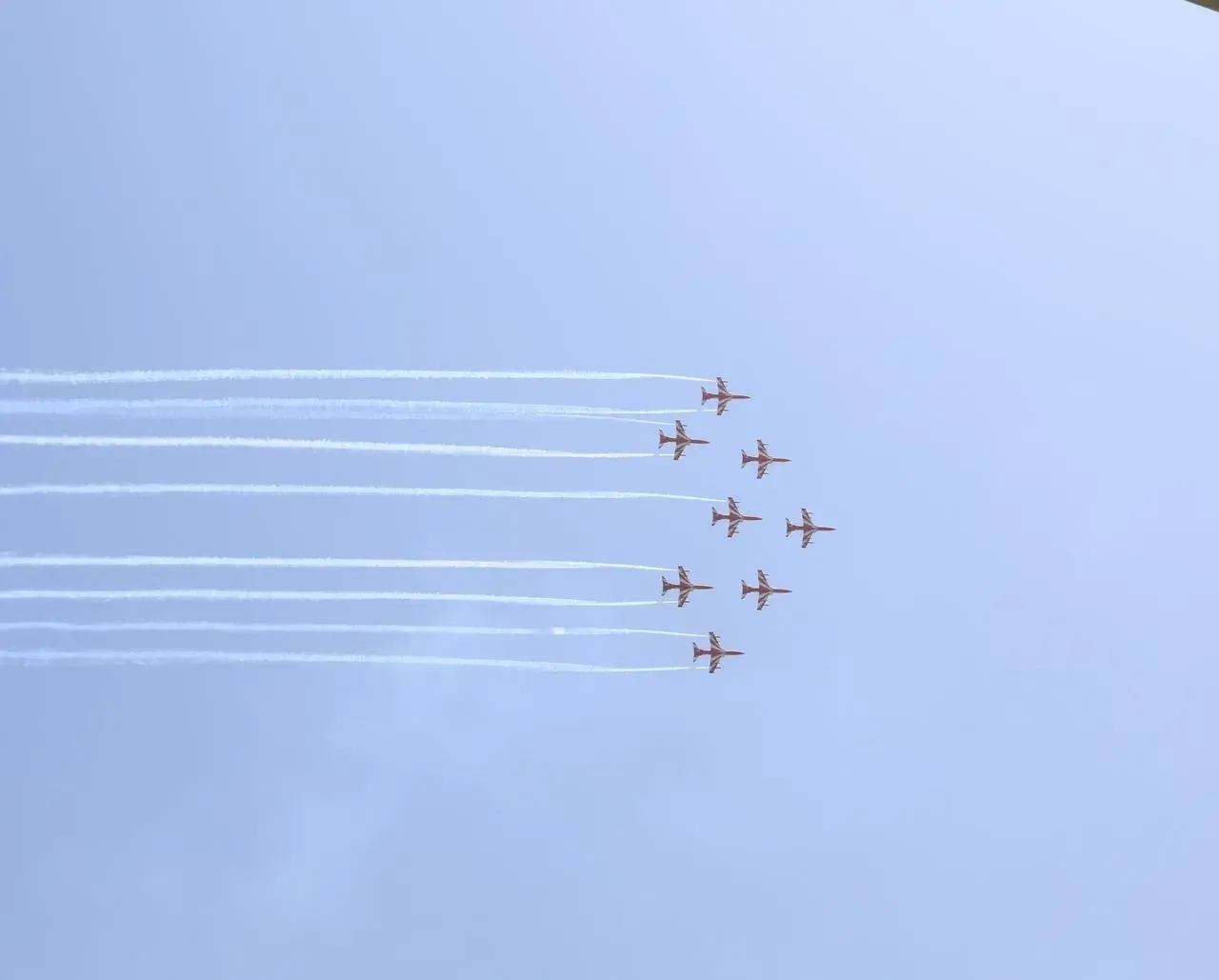 IAF's Surya Kiran Air Show Dazzles Patna on Vijay Diwas