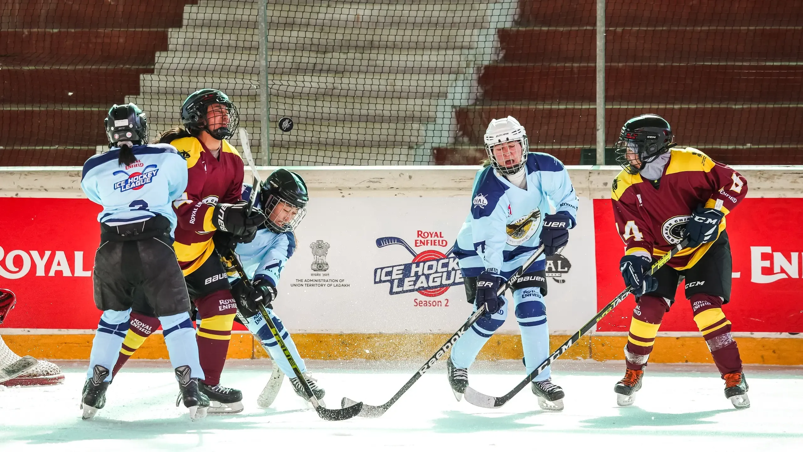 Ice Hockey League: Padma Desal’s 6-goal showcase propels Sham Eagles past Chiktan Queens