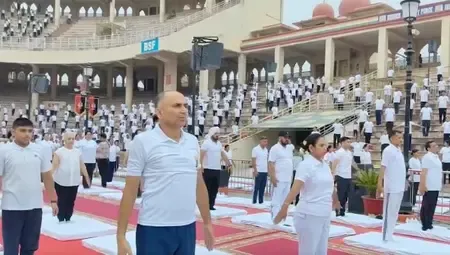 What Happened at the IDY 2025 Grand Yoga Day Event at Attari-Wagah Border?