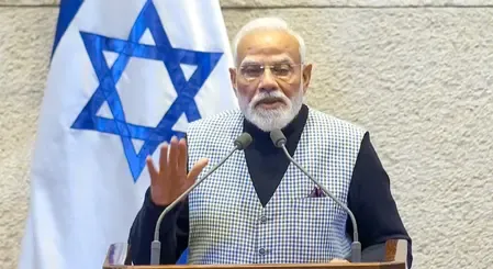 इजरायल की संसद में प्रधानमंत्री मोदी का संबोधन, आतंकवाद के खिलाफ भारत-इजरायल के साझे संकल्प पर द‍िया जोर