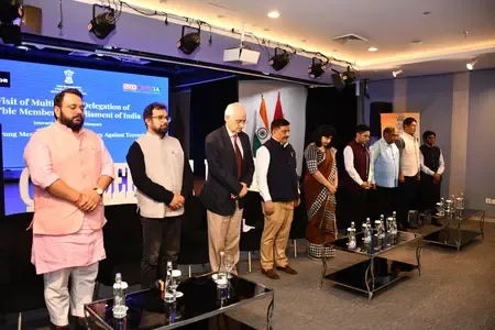 How is the Indian delegation in Indonesia promoting Gandhi's message of non-violence?