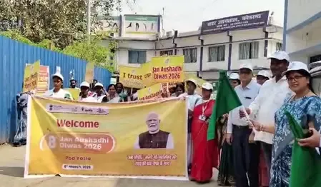 Koderma, Jharkhand: March to Promote Jan Aushadhi Kendra Awareness