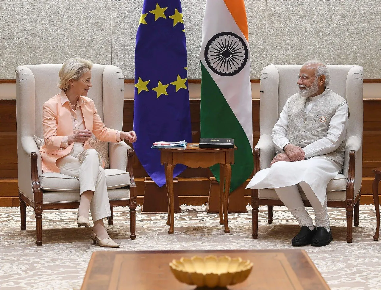 EU Chief Hails India as a Key Strategic Ally Upon Arrival in New Delhi