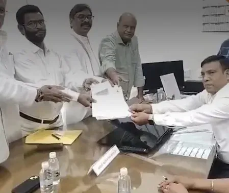 Jharkhand Rajya Sabha polls: INDIA bloc candidates file nominations, MLAs show unity ahead of June 18 vote