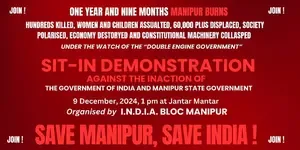 INDIA bloc in Manipur to hold sit-in-protest in Delhi tomorrow