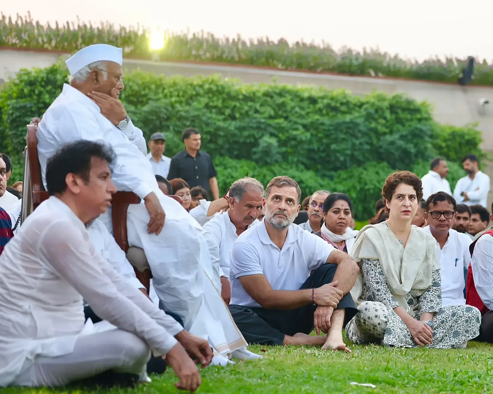 INDIA bloc protest Day 3: Rajghat sit-in, BJP hits back at Opposition