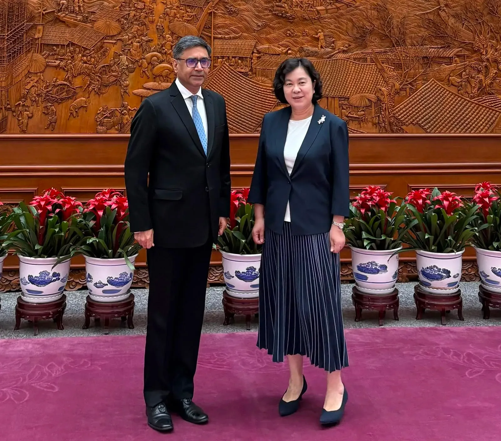 India-China border peace: Misri meets Hua Chunying in Beijing