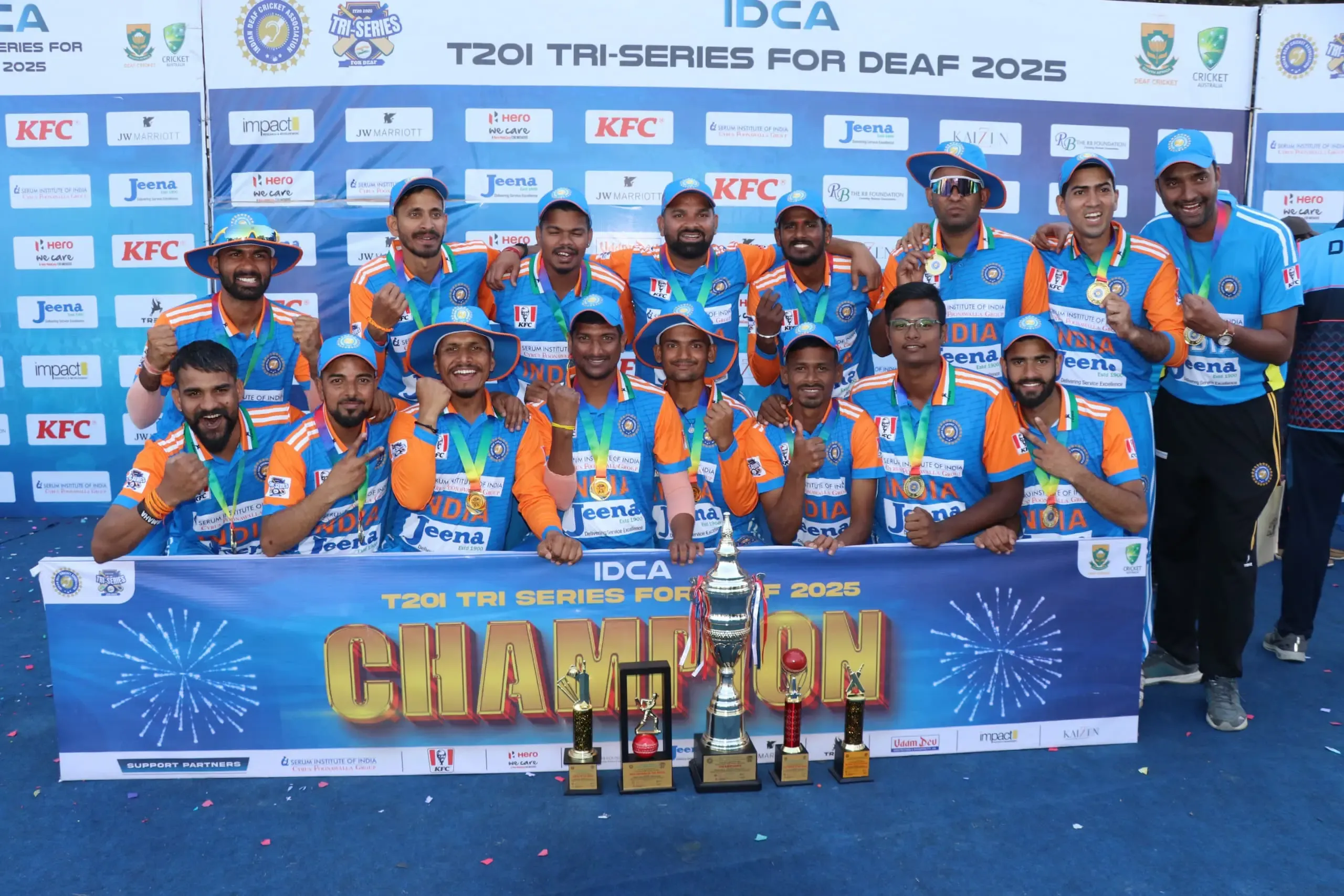 India Secures Tri-Series Title for Deaf with Seven-Wicket Victory Over Australia