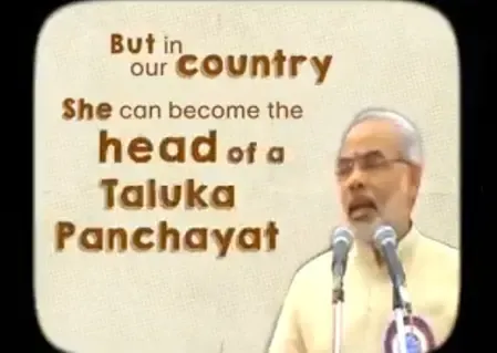 PM Modi Highlights India's Pioneering Women's Voting Rights in 2003 Speech