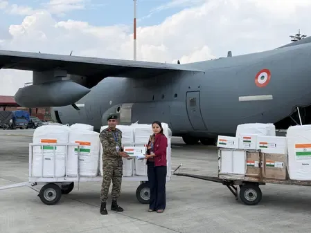 India sends 9th relief flight to flood-hit Nepal with 11 tonnes of supplies