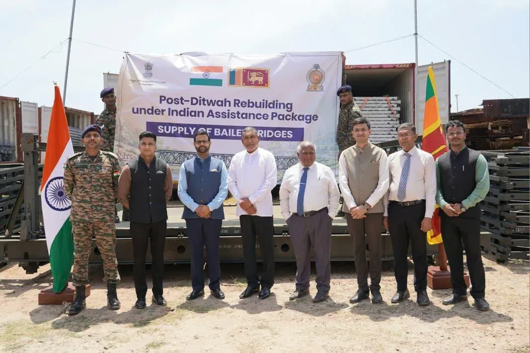 India hands over bailey bridges to Sri Lanka under $450 mn rebuild package