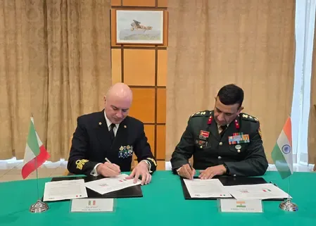 India and Italy Engage in Military Collaboration Discussions in Rome