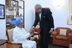 India Mourns the Loss of a Visionary Leader: Vice President Dhankhar Remembers Dr. Manmohan Singh