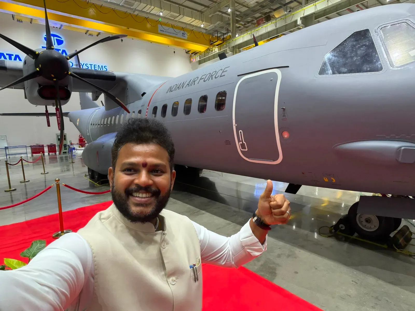Made in India civil aircraft era: Rammohan Naidu visits C-295 plant in Vadodara