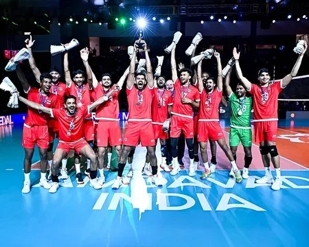 India win first-ever AVC Men's Cup bronze, beat Bahrain 3-1 in Ahmedabad