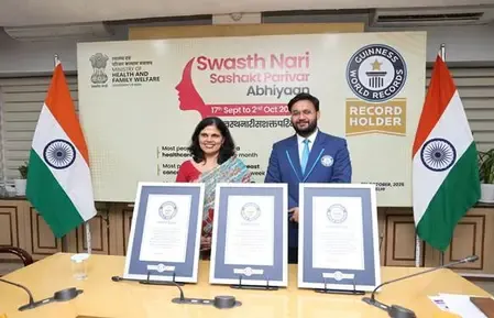 How Did India Set 3 Guinness World Records Under the ‘Swasth Nari, Sashakt Parivar’ Campaign?