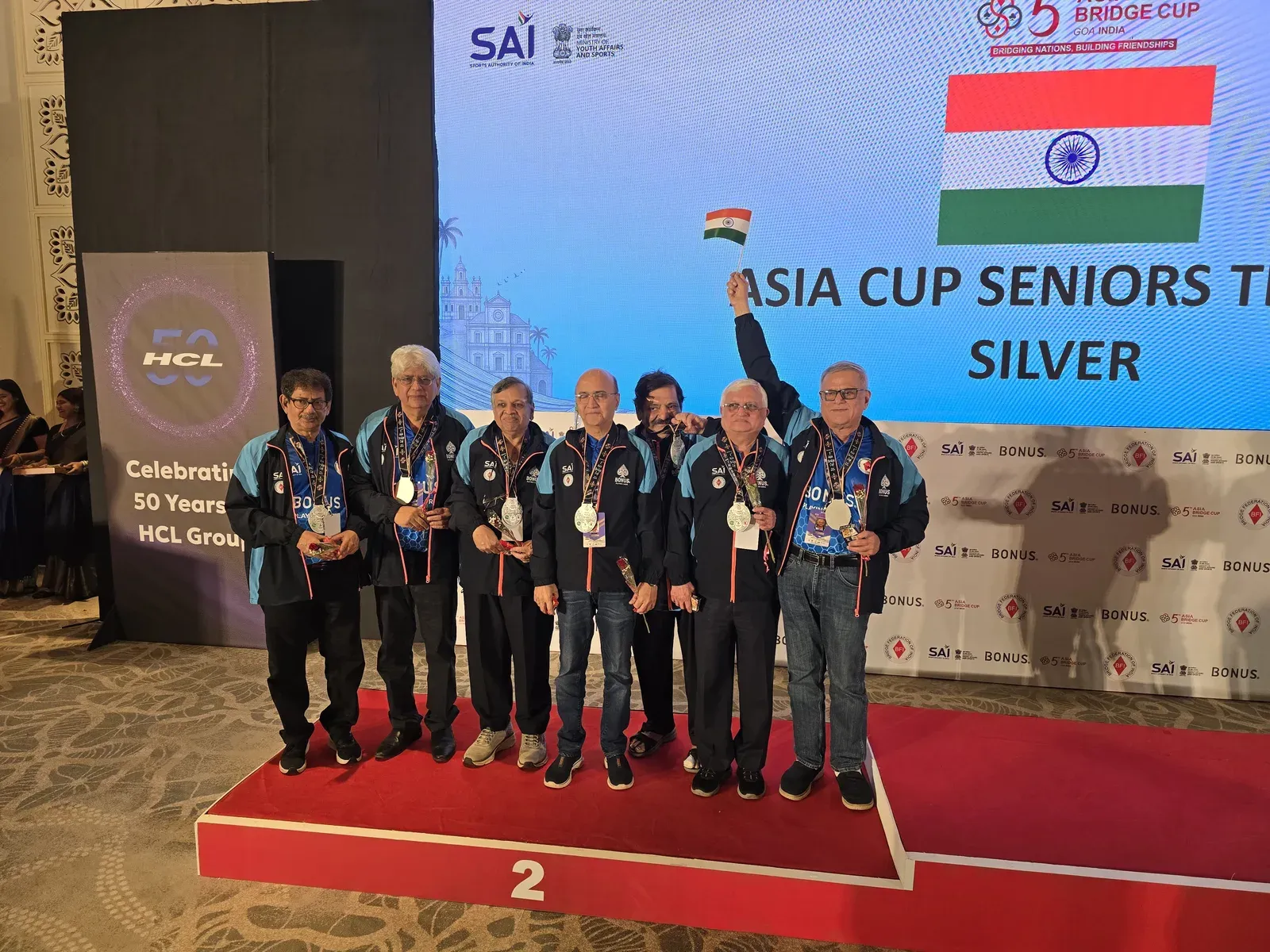 India win 4 medals at 5th Asia Cup Bridge Championships in Panaji