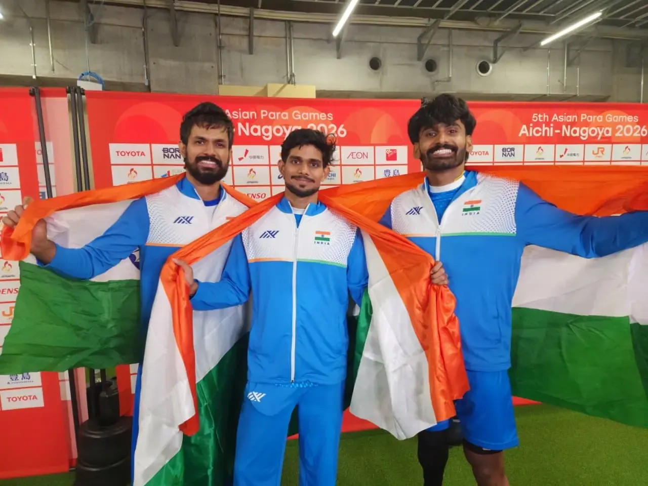 India sweep Men's High Jump T63 podium at Nagoya Para Games
