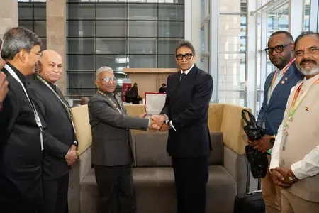 India-Trinidad parliamentary ties: Harivansh meets Speaker Jagdeo Singh in Cape Town
