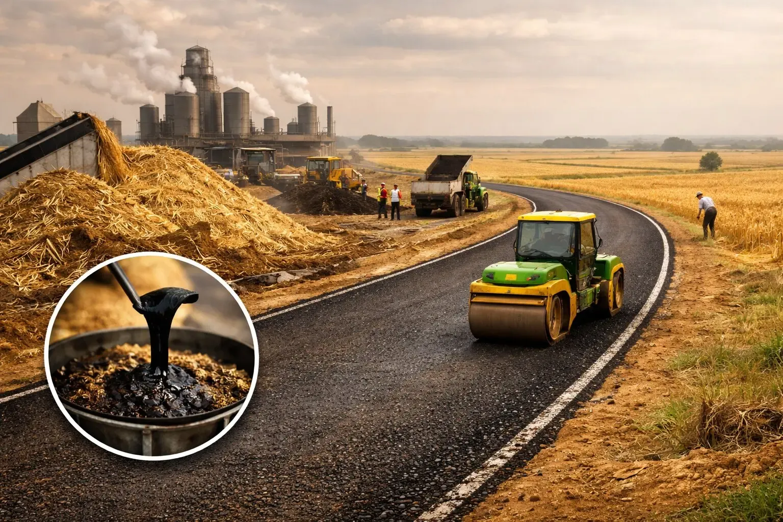 India Innovates: Transforming Crop Waste into Sustainable Bio-Bitumen for Roads