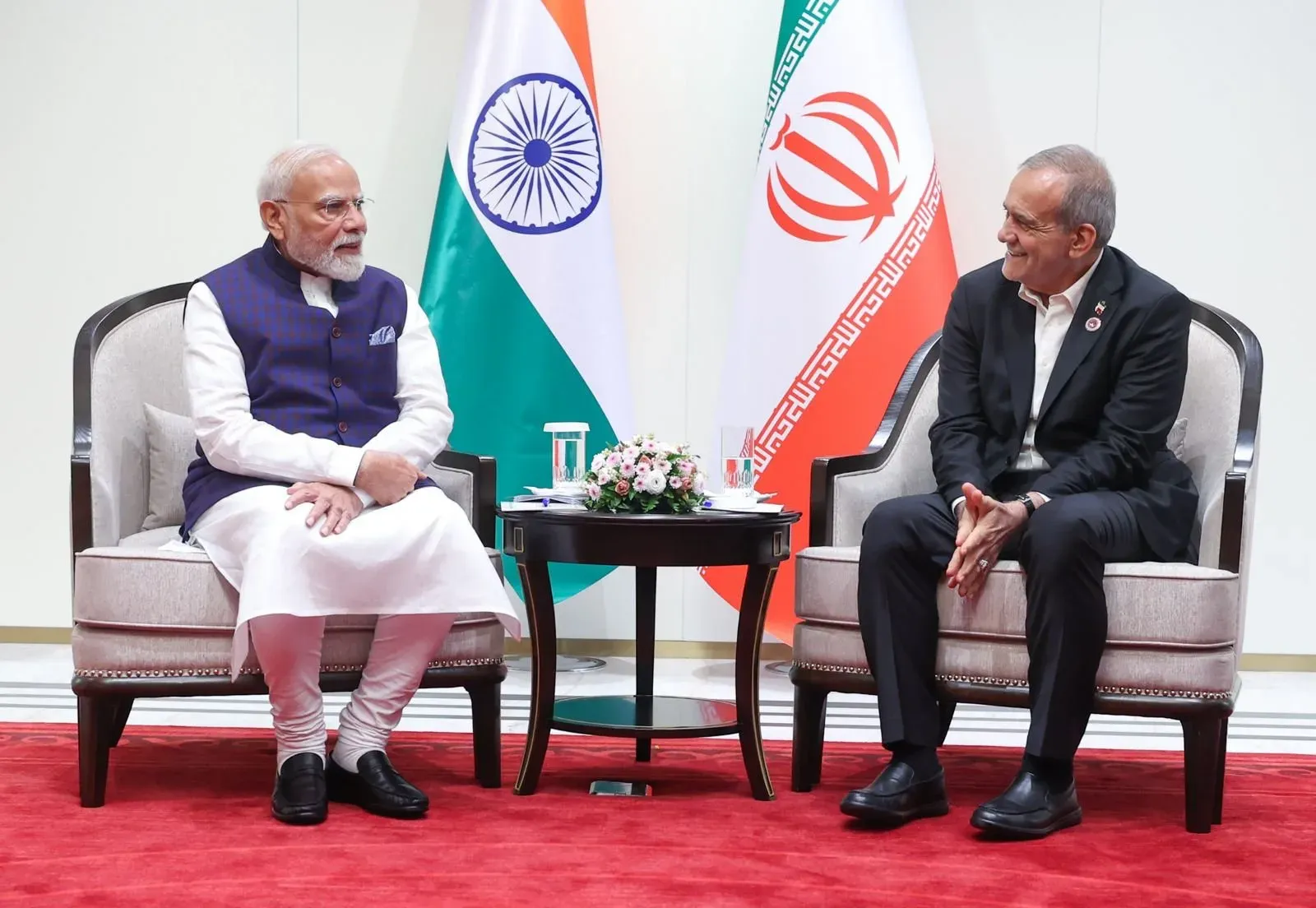 PM Modi backs lasting peace at SCO Summit meet with Iran's Pezeshkian