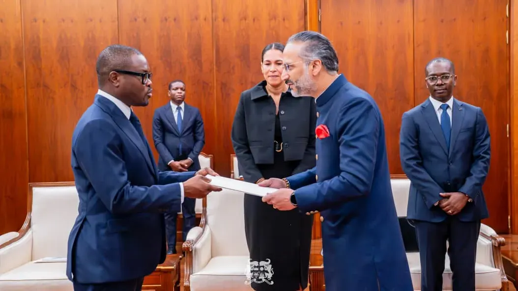 India Ambassador Abhishek Singh presents credentials to Benin President Wadagni