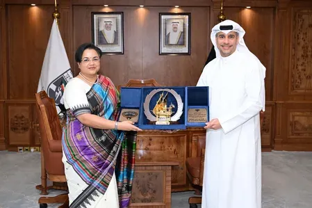 India-Kuwait sports cooperation: Ambassador Tripathi meets MoS Al-Jalahma in Kuwait City
