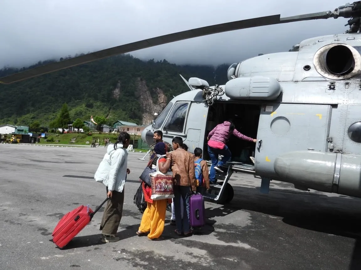 How is the Indian Army Responding to the North Sikkim Landslide?