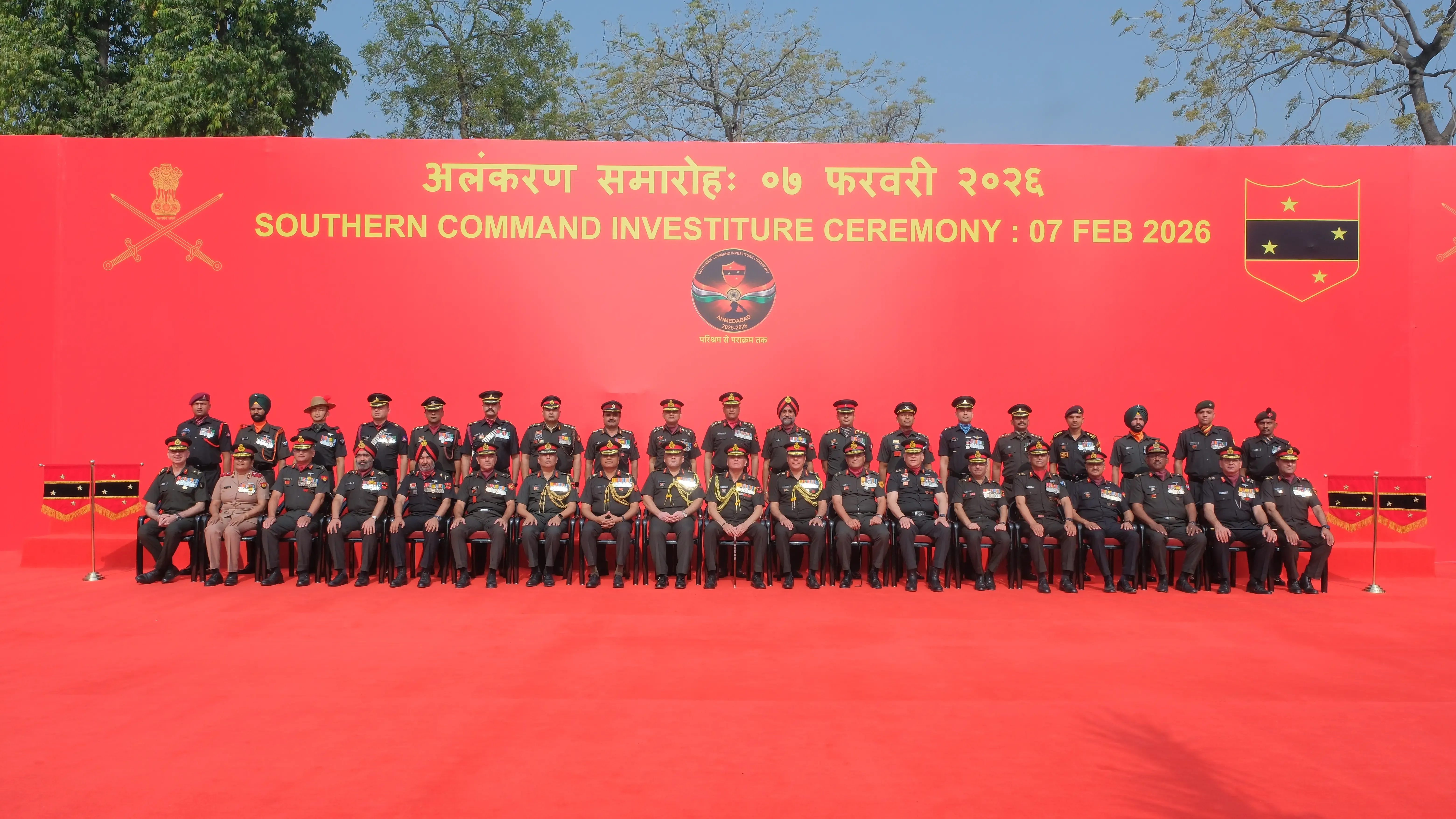 What Honours Did the Indian Army's Southern Command Bestow During the Ceremony in Ahmedabad?