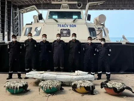 Indian Coast Guard Intercepts Illegal Sea Cucumbers Near Mandapam