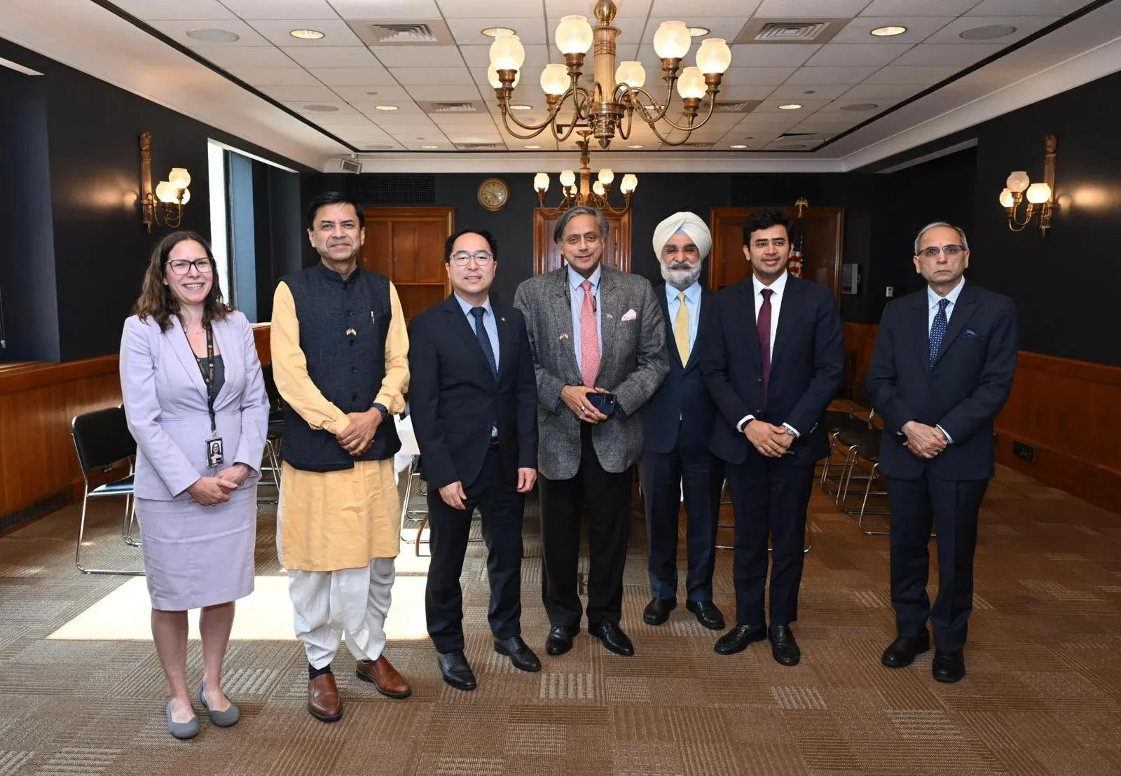 How Did the Indian Delegation Engage with Senator Andy Kim on Counterterrorism and Trade Talks?