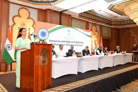 How did the Indian delegation under Supriya Sule respond to Egypt's stance on terrorism?