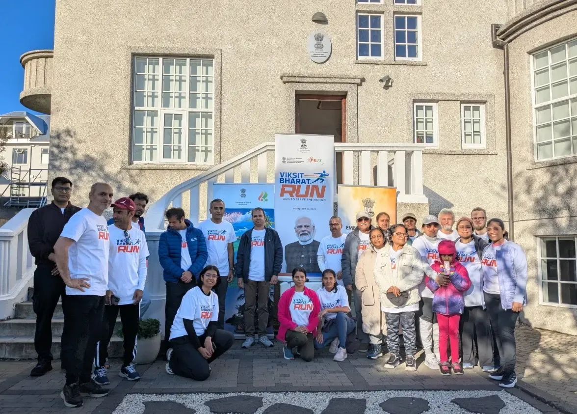 How is the Indian diaspora coming together for the Viksit Bharat Run in Iceland?