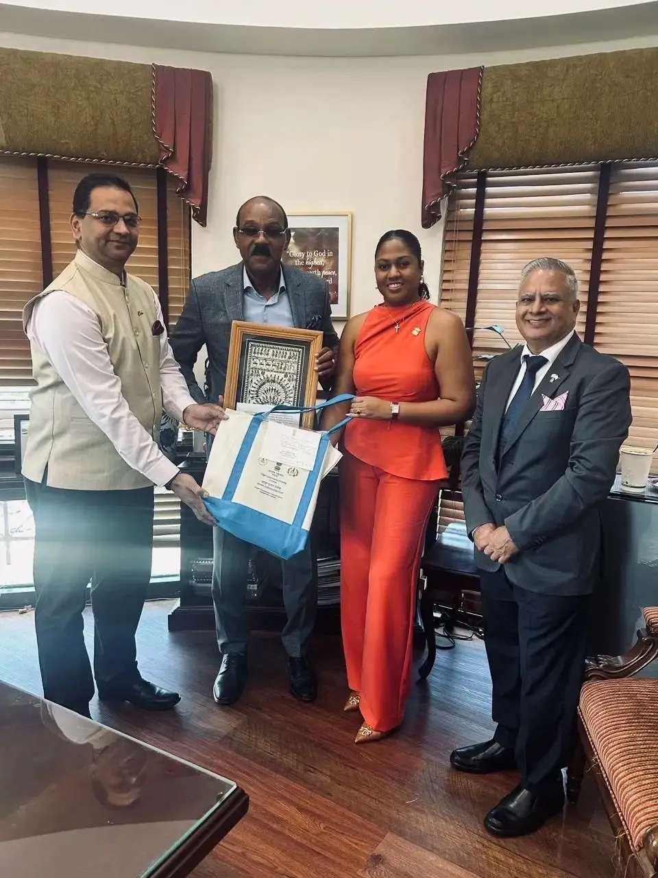 India-Antigua and Barbuda bilateral ties discussed as envoy Chinmoy Naik calls on PM Browne