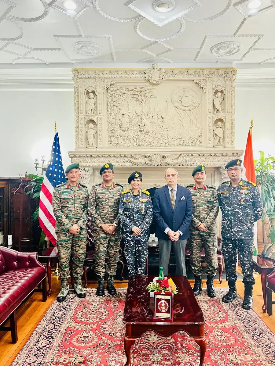 What Happened During the Indian Envoy's Meeting with the Armed Forces Medical Team in Washington?