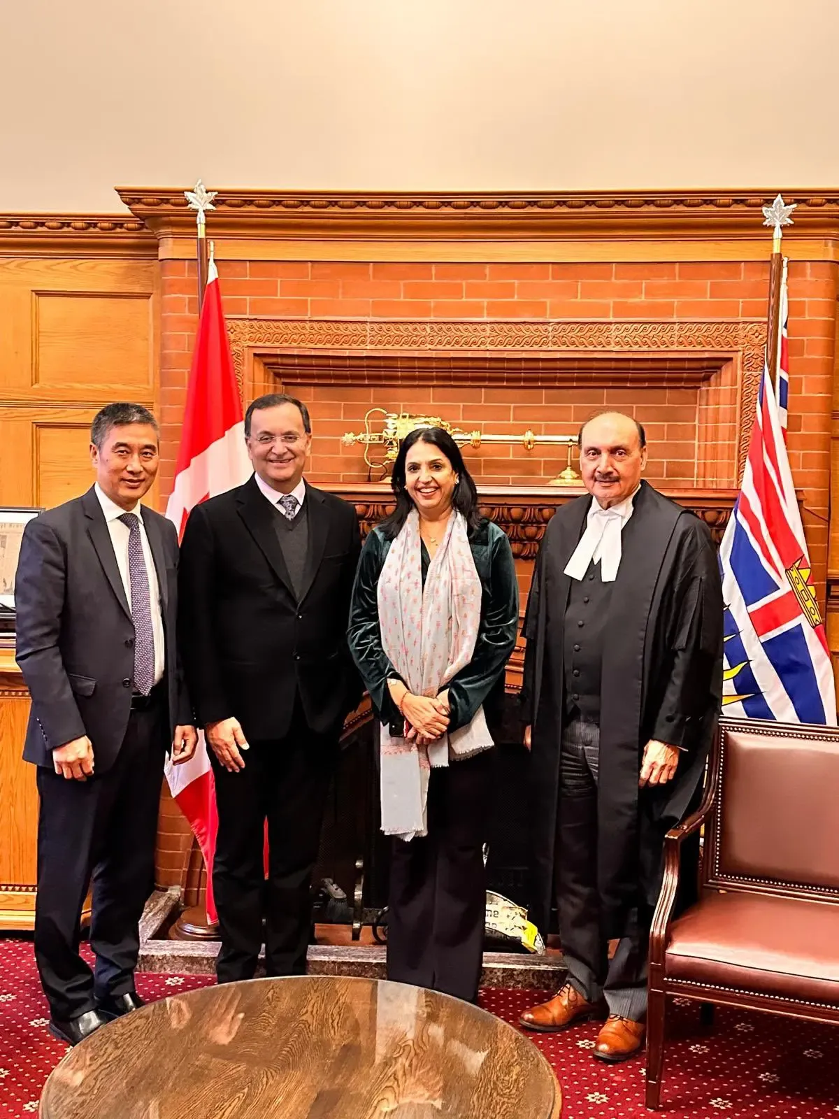 How is the Indian envoy enhancing ties with British Columbia's Legislative Assembly?