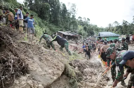 How is the Indian Mission in Medan Responding to Floods and Landslides in Indonesia?