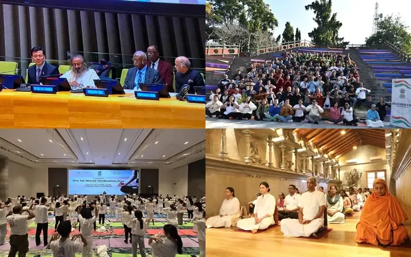 Global Indian Missions Commemorate the First World Meditation Day