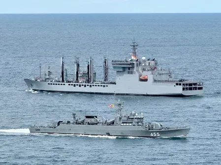 Indian Navy ships conclude Sattahip visit with PASSEX alongside Royal Thai Navy