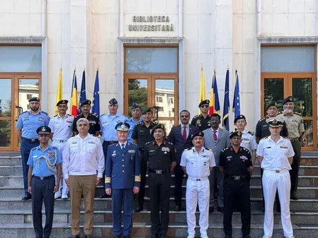 Indian NDC delegation begins Romania study tour at Carol I University