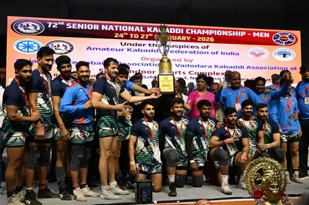 Indian Railways Clinches Senior Men's National Kabaddi Championship by Outclassing Maharashtra