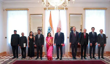 India Ambassador Neeta Bhushan presents credentials to Poland President in Warsaw