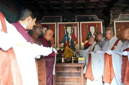 India's envoy attends enshrinement of 14th-century Buddhist master's statue in South Korea