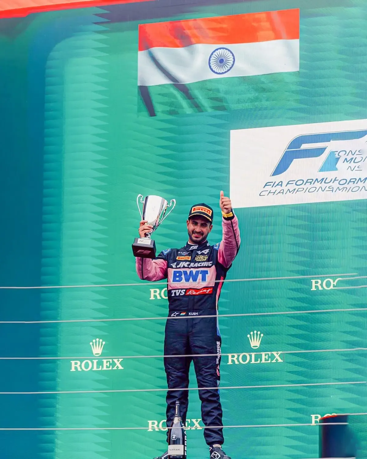 Kush Maini Makes History: First Indian to Win FIA Formula 2 Constructors’ Championship at Abu Dhabi GP